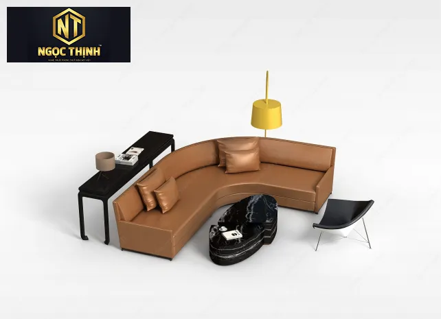 Xưởng Nội Thất Ngọc Thịnh - Bộ bàn ghế sofa chữ L siêu xinh Xưởng Nội Thất Ngọc Thịnh - Bộ bàn ghế sofa chữ L siêu xinh